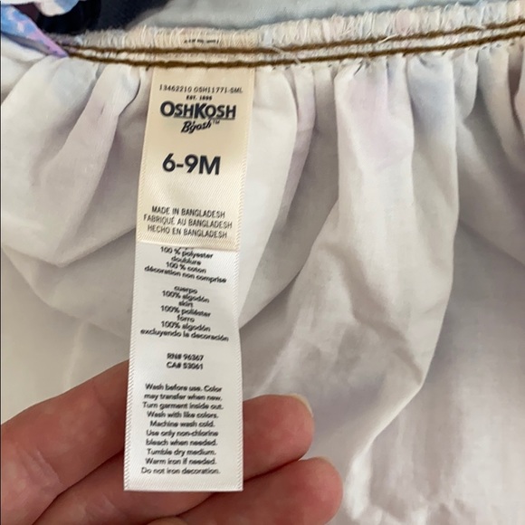 *4 for $20* OshKosh B’gosh Denim and Floral Jumper - Picture 4 of 5